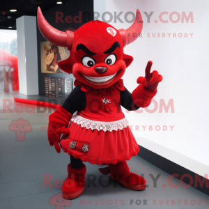 Mascot character of a Devil...