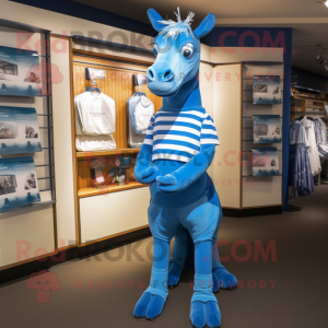 Blauw Quagga mascotte...