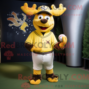 Mascottefiguur van een gele...