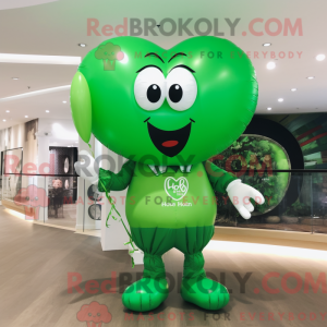 Mascot character of a Green...
