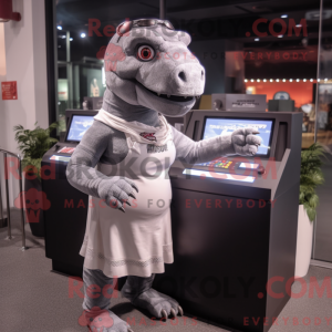Mascot character of a Gray...