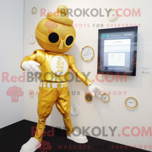 Maskottchen eines goldenen...