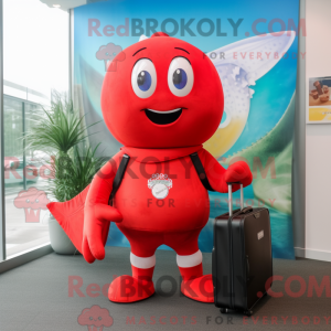Mascot character of a Red...
