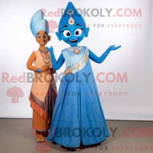 Mascot character of a Blue...