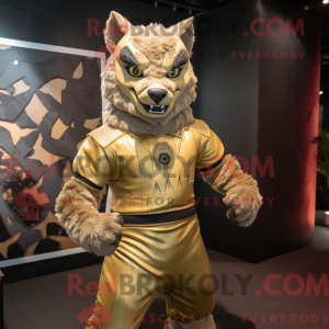 Maskottchen einer goldenen...