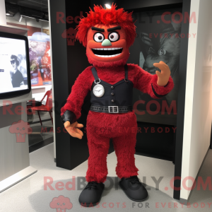 Maskot karakter av en rod...