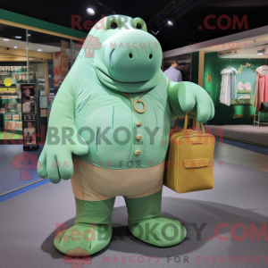 Mascot character of a Green...