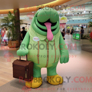 Mascot character of a Green...