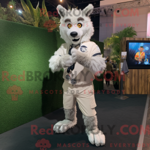 Mascot character of a White...