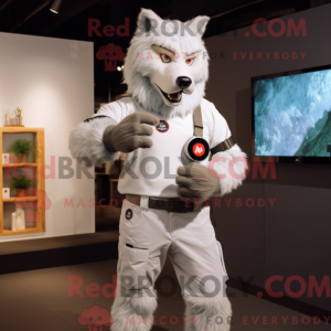 Mascot character of a White...