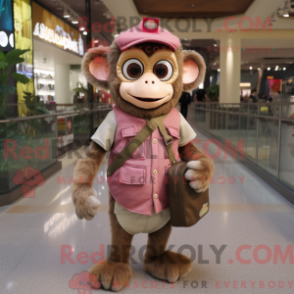 Máscara de macaco usada com colete e mãos - Macacos Mascotes - REBROKO_404199 - RedBrokoly.com