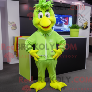 Mascot character of a Lime...