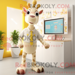Mascottefiguur van een...