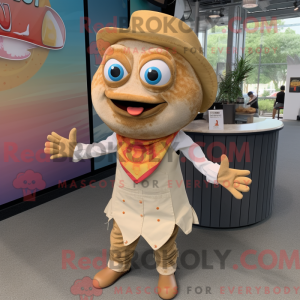 Mascot karakter van een Tan...