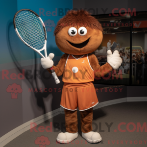 Mascot character of a Brown...