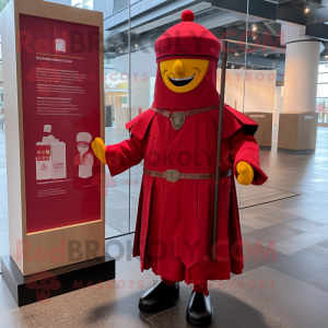 Red Swiss Guard maskot...