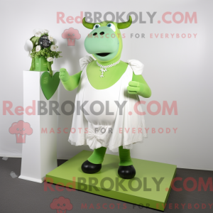 Postava maskota Lime Green...