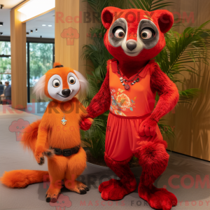Mascot character of a Red...