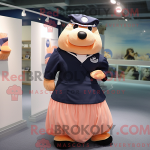 Mascottefiguur van een...