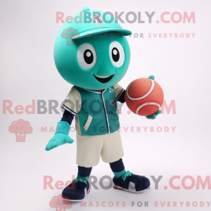 Mascot character of a Teal...
