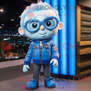 Postava maskota Sky Blue...
