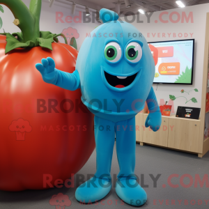 Mascot character of a Cyan...