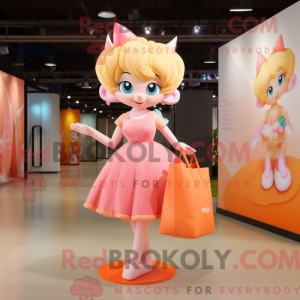 Mascot character of a Peach...