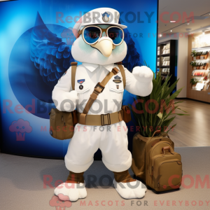 Mascot character of a White...