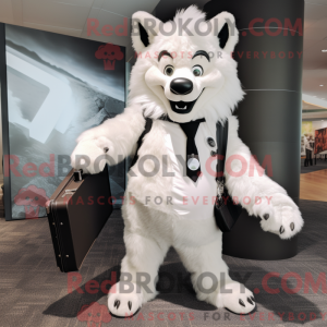 Mascot character of a White...