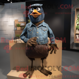Mascot character of a Brown...