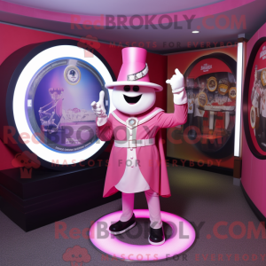 Maskot karakter av en Pink...