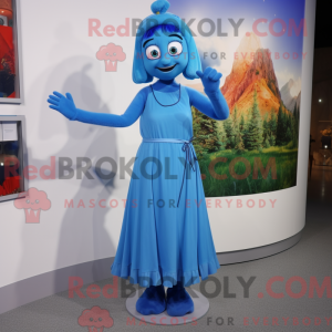 Maskotkarakter af en Blue...