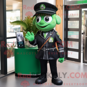 Mascot character of a Green...