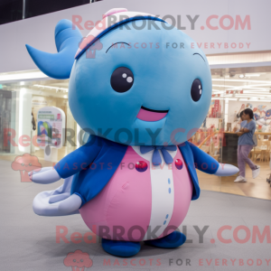 Mascot character of a Pink...