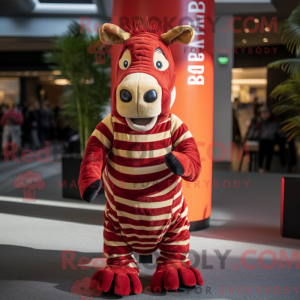 Mascot character of a Red...