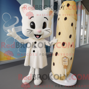 Maskot karakter af en creme...