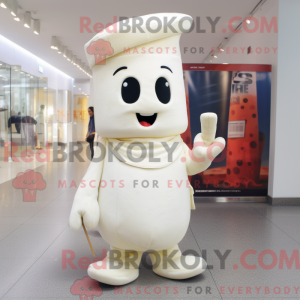 Maskot karakter af en creme...