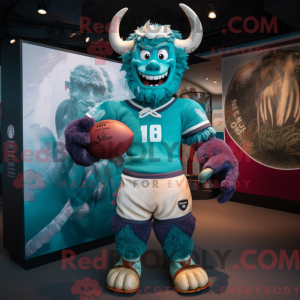 Mascot character of a Teal...