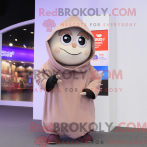 Maskotkarakter av en beżowy...