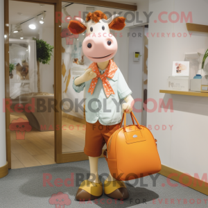Mascot character of a Peach...