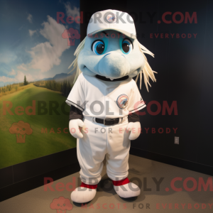 Mascot character of a White...
