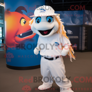 Mascot character of a White...