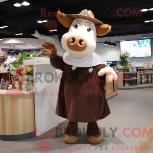 Mascot character of a Brown...