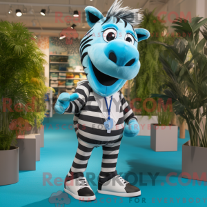 Mascot character of a Blue...