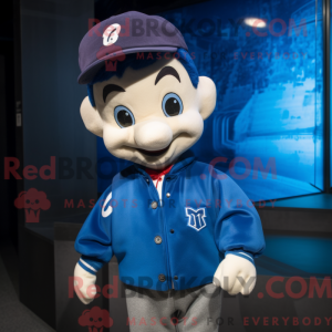 Mascot character of a Blue...