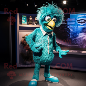 Turquoise Emu mascotte...