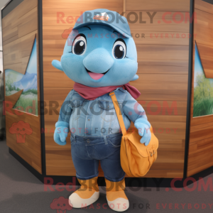 Mascot character of a Teal...