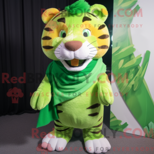 Postava maskota Lime Green...