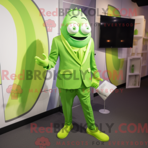 Postava maskota Lime Green...