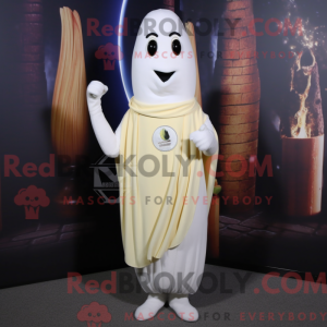 Mascot character of a White...